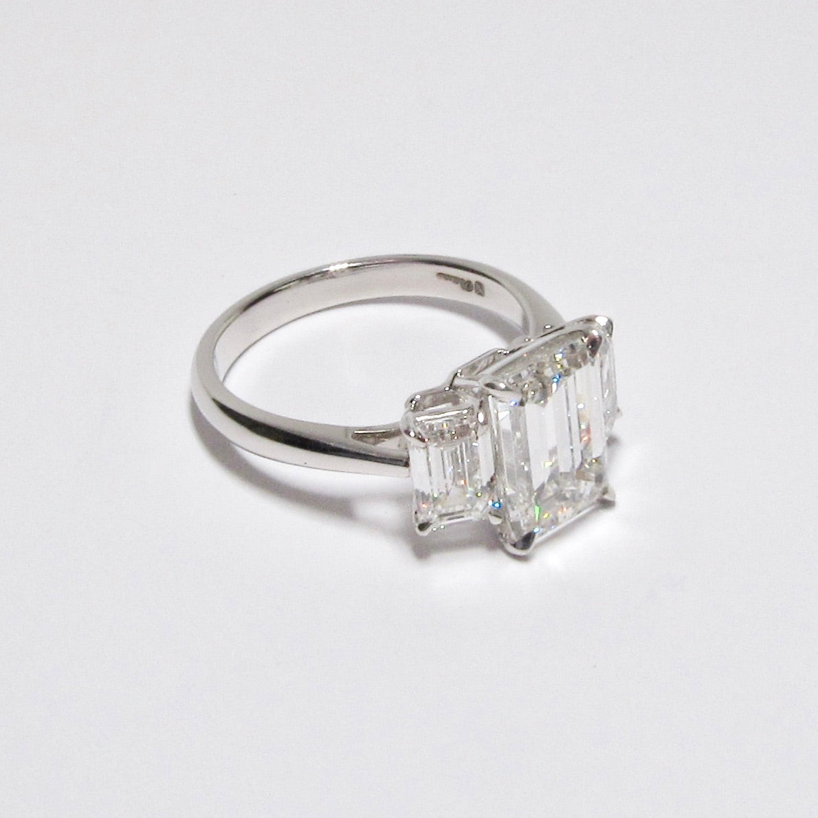 Emerald Cut 3-Stone Diamond Ring