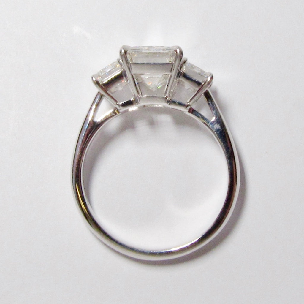 Emerald Cut 3-Stone Diamond Ring