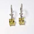 Yellow Diamond Earrings