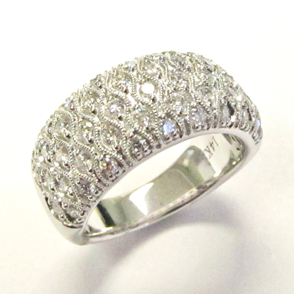 14k White Gold Diamond Ring