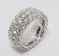 Three-Row Diamond Ring