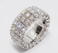 Three Row Diamond Ring