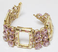 Pink Diamond and Yellow Gold Bracelet