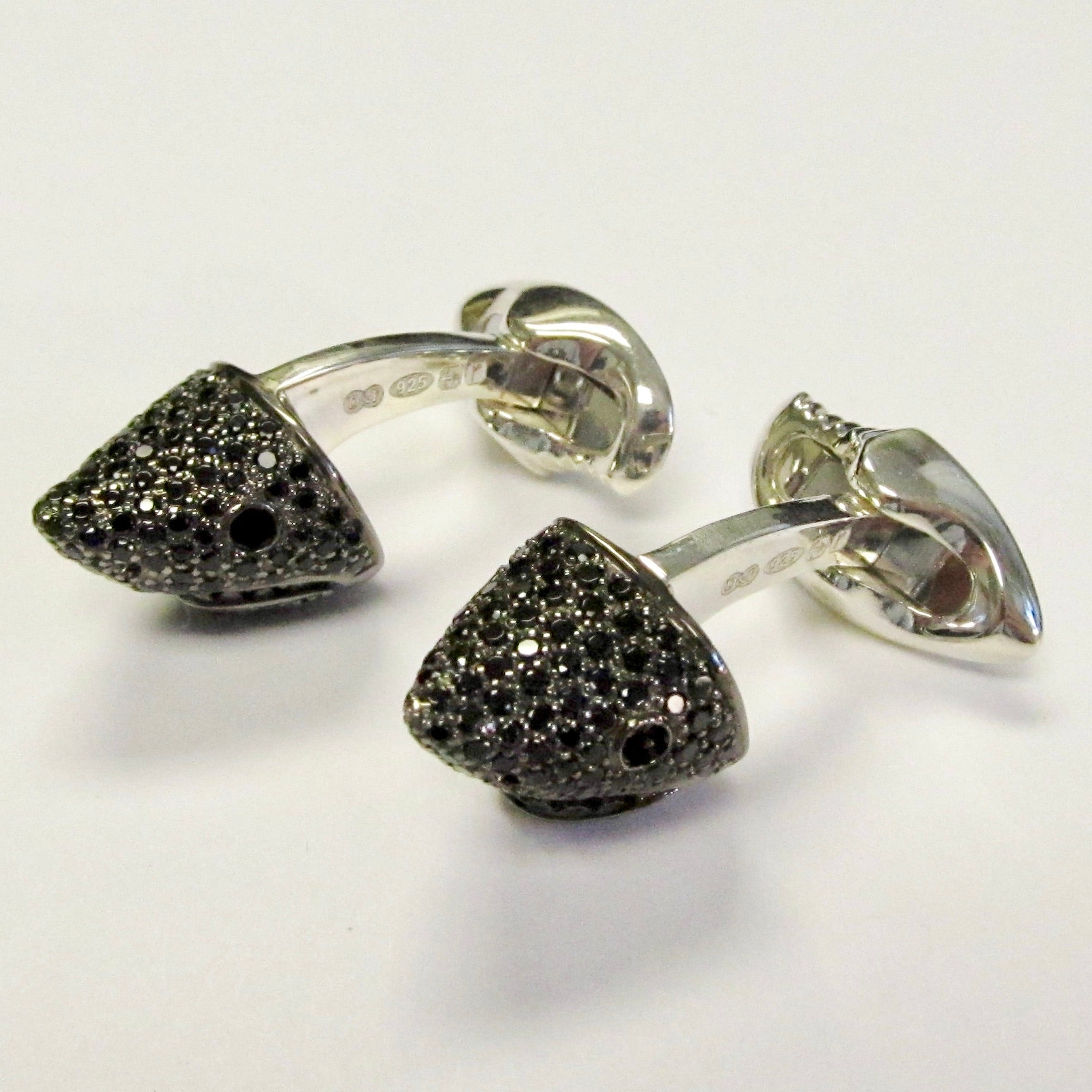 Diamond Encrusted Shark Cufflinks