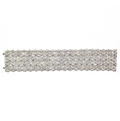 18k White Gold Wide Lace Diamond Bracelet