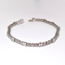 Load image into Gallery viewer, Cushion &amp; Round Diamond Bracelet, 12 Cushion Diamonds = 3.80ctw, 36 Round Diamonds = 4.56ctw, Platinum
