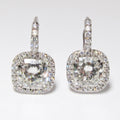 Cushion Cut Diamond Earrings