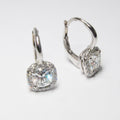 Cushion Cut Diamond Earrings