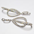 18k White Gold Diamond Dangle Earrings