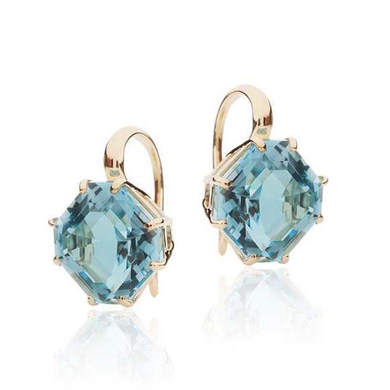 Blue Topaz Earrings