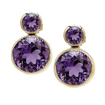 'Gossip' Amethyst Earrings