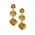 3 Tier Citrine Earrings