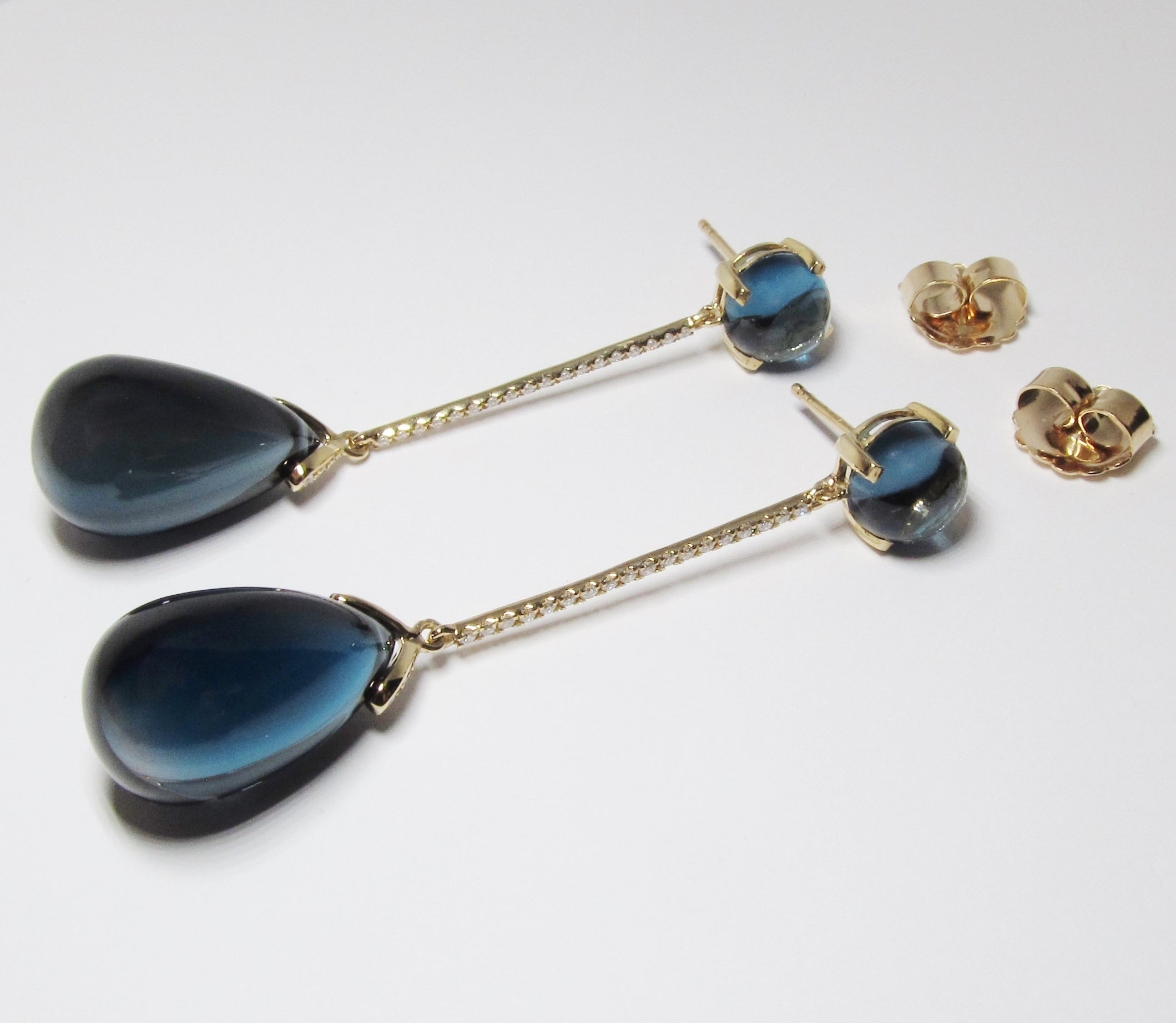 London Blue Topaz Drop Earrings