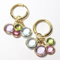 Peridot & Rubelite Dangle Earrings