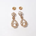 Rock Crystal Teardrop Earrings