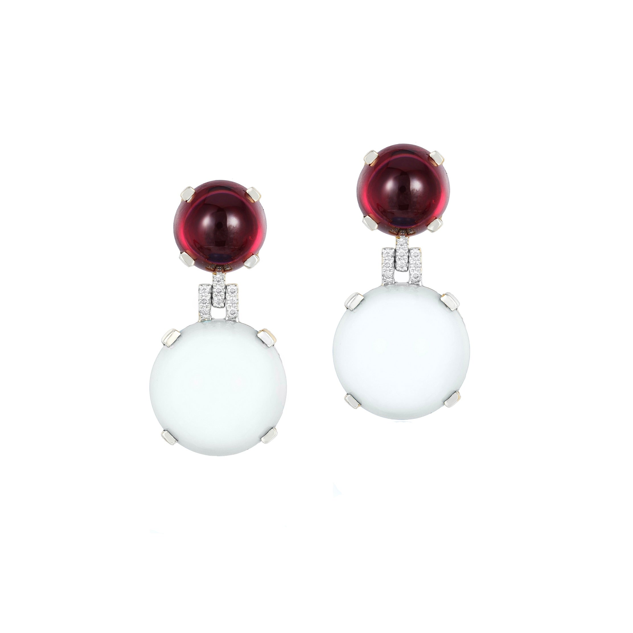 Garnet Drop Earrings