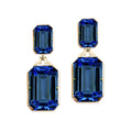 London Blue Topaz Emerald Cut Earrings