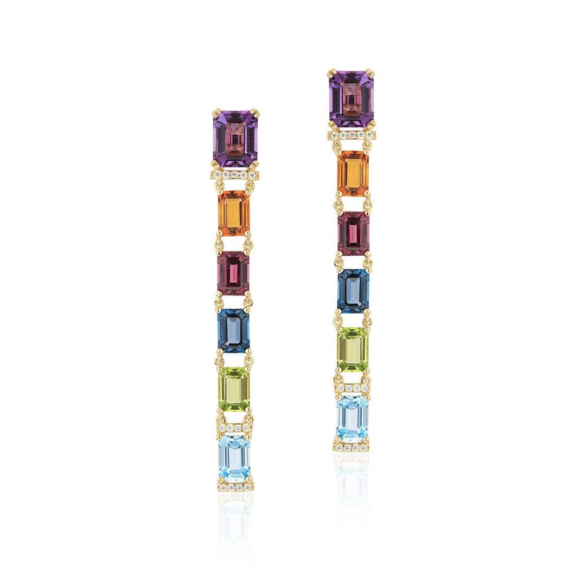 Amethyst and Gold Earrings