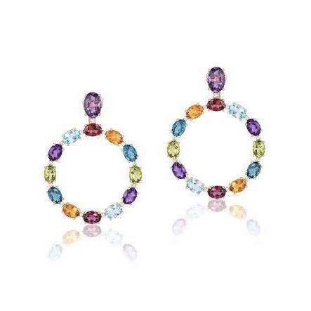 Amethyst and Citrine Earrings