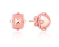 Pink Gold & Diamond Earrings