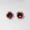 Amethyst Asscher Cut Studs