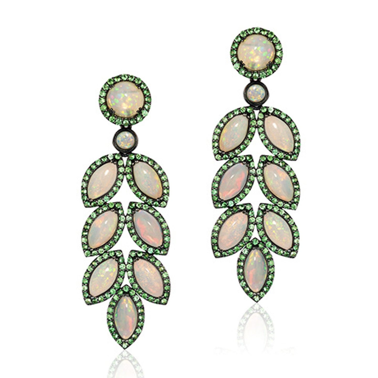 Marquise Opal And Tsavo Earrings
