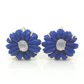 Lapis Flower Earrings