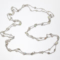 18k White Gold Diamond By the Yard Necklace