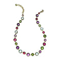 Moon Quartz Blue Topaz Amethyst Necklace