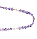 Amethyst Tumbles Chain Link Necklace