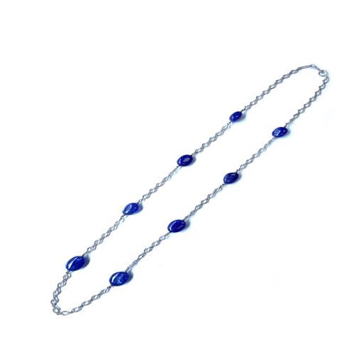 Tanzanite Tumble Necklace with Fancy Chain