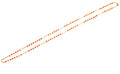 Pink Coral Bead Chain Necklace