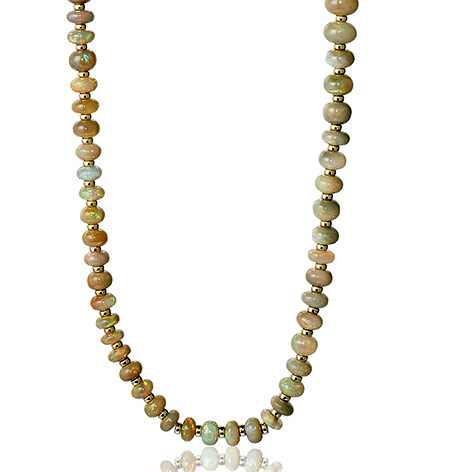 Grey/Brown Opal Necklace