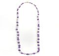 Amethyst and Lavender Moon Quartz Tumbled Beads Necklace