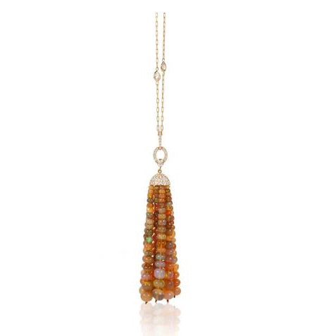 Opal Bead Tassle