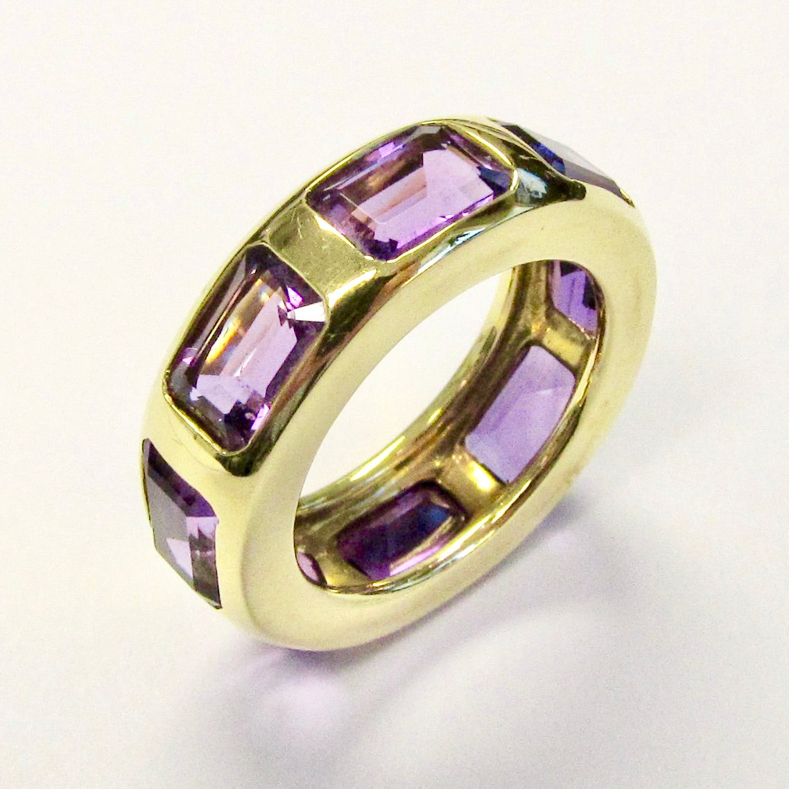 'Gossip' Emerald Cut 7x5mm Band
