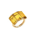 Three Stone Emerald Cut Ring