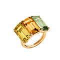 Three Color Stone Ring