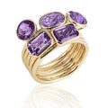 Emerald-Cut Amethyst Ring