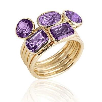 Emerald-Cut Amethyst Ring