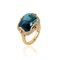 London Blue Topaz & Diamond Ring