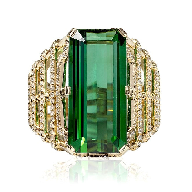 Green Tourmaline Ring