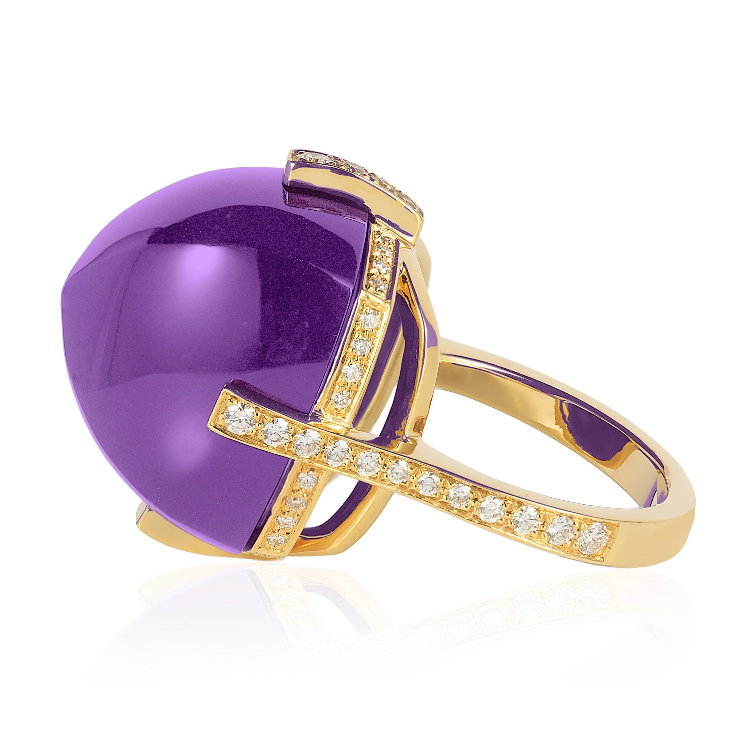 Amethyst Sugar Loaf Ring