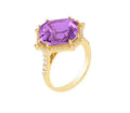 Amethyst Octagon Ring