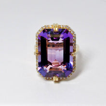 Load image into Gallery viewer, Amethyst Emerald Cut Ring
