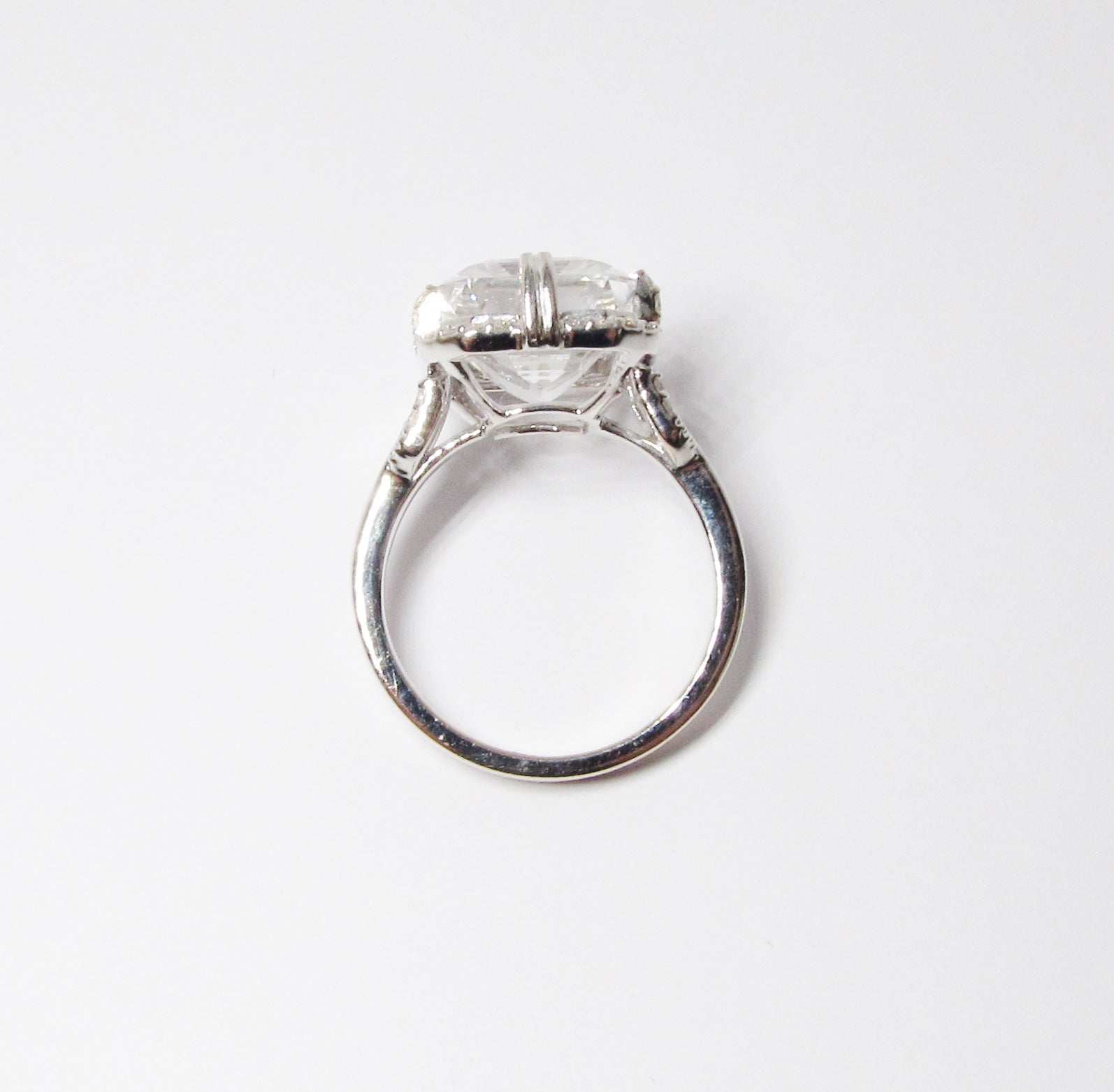 Rock Crystal Emerald Cut Ring