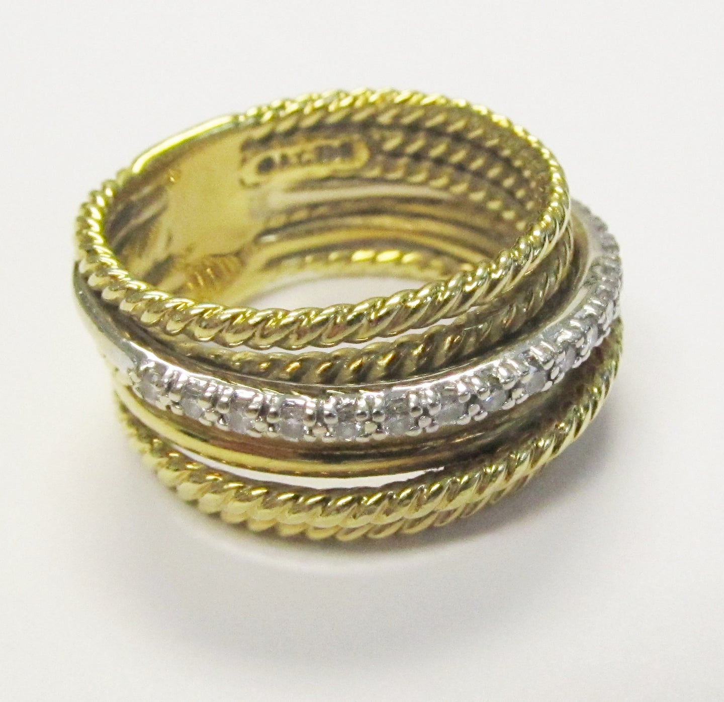 18k Yellow & White Gold Ring