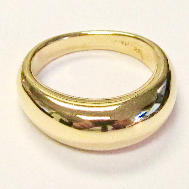 18k Pink Gold Dome Ring