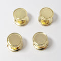 18k Yellow Gold Round Shirt Studs