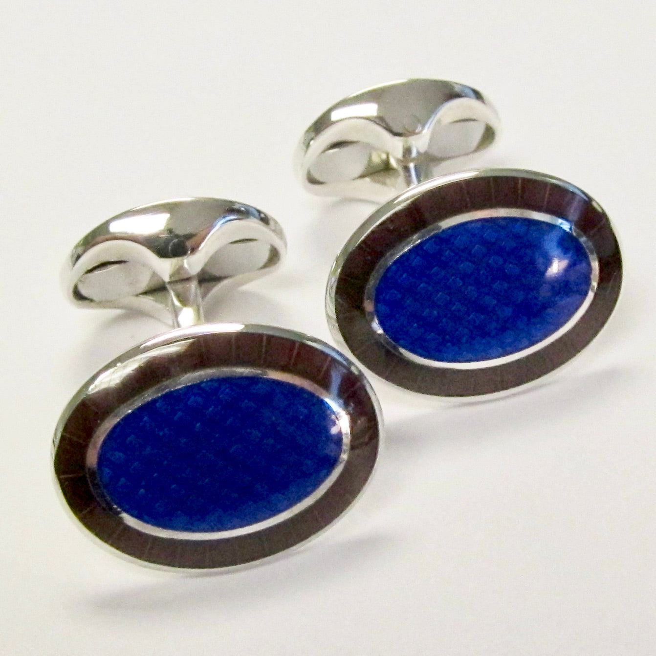 Sterling Silver & Enamel Cufflinks